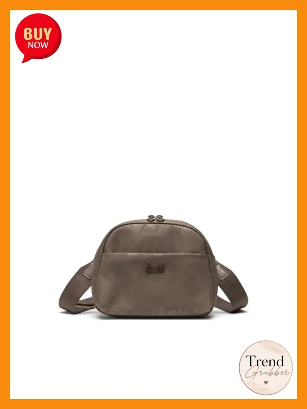 Recycled EcoSystem Crossbody Bag Zippered Closure Adjustable Strap